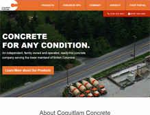 Tablet Screenshot of coquitlamconcrete.com